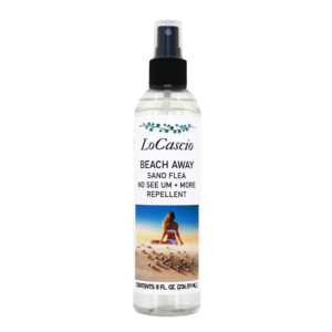 LOCASCIO Beach Away - Sand Flea, No See UM - 8 oz. (Double the size) 100% Natural, Deet Free, Picaridin Free